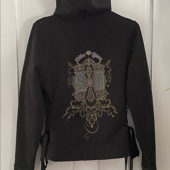 Harley Davidson Zipped Hoodie size M - Picture 3 of 7